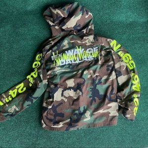 Neiman Marcus “By way of Dallas” collab camo pullover hoodie